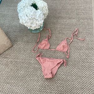 Gorgeous crochet bikini set